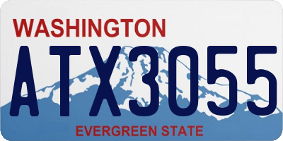 WA license plate ATX3055