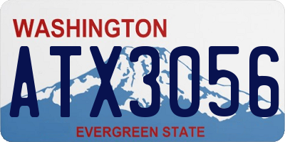 WA license plate ATX3056