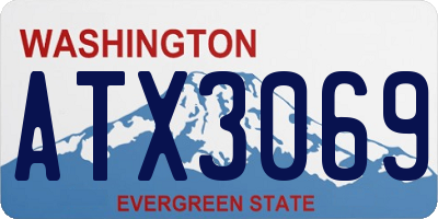 WA license plate ATX3069