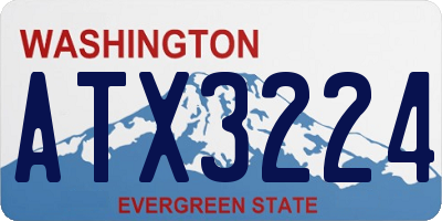 WA license plate ATX3224