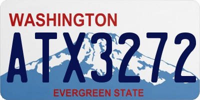 WA license plate ATX3272