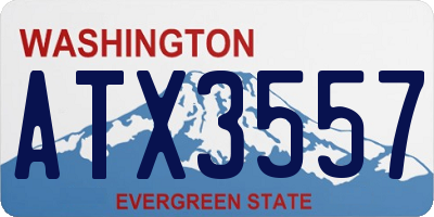 WA license plate ATX3557