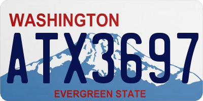 WA license plate ATX3697