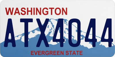 WA license plate ATX4044