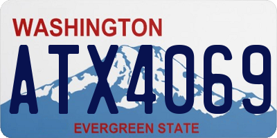 WA license plate ATX4069