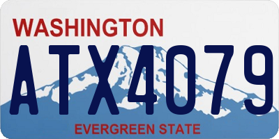 WA license plate ATX4079