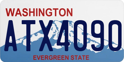 WA license plate ATX4090