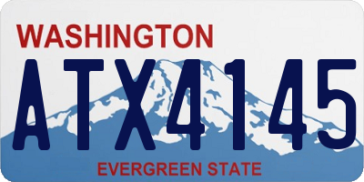 WA license plate ATX4145