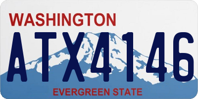 WA license plate ATX4146