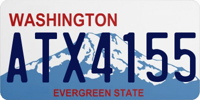 WA license plate ATX4155