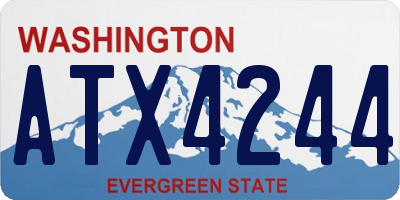 WA license plate ATX4244