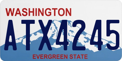 WA license plate ATX4245