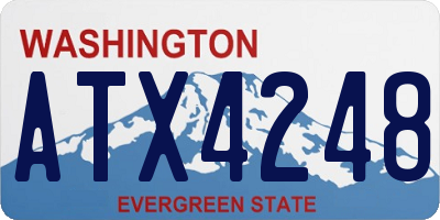 WA license plate ATX4248