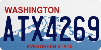 WA license plate ATX4269
