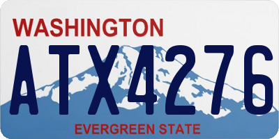 WA license plate ATX4276