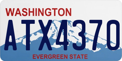WA license plate ATX4370