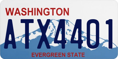 WA license plate ATX4401
