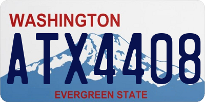 WA license plate ATX4408
