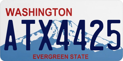 WA license plate ATX4425