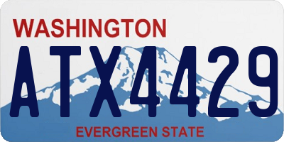 WA license plate ATX4429