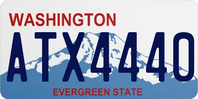 WA license plate ATX4440