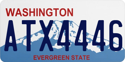 WA license plate ATX4446