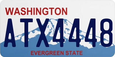 WA license plate ATX4448