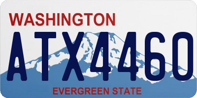 WA license plate ATX4460
