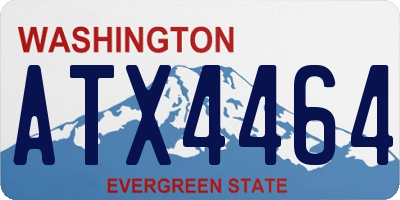 WA license plate ATX4464