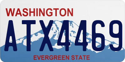 WA license plate ATX4469