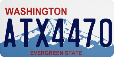 WA license plate ATX4470