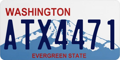 WA license plate ATX4471