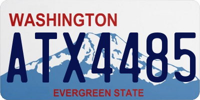 WA license plate ATX4485