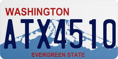 WA license plate ATX4510