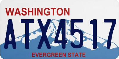 WA license plate ATX4517
