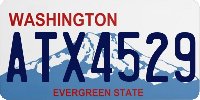 WA license plate ATX4529