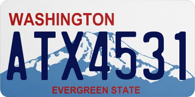 WA license plate ATX4531