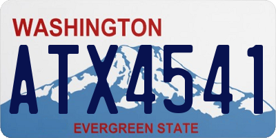 WA license plate ATX4541