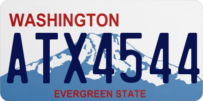 WA license plate ATX4544
