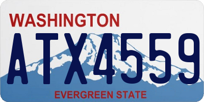 WA license plate ATX4559