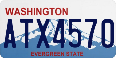 WA license plate ATX4570