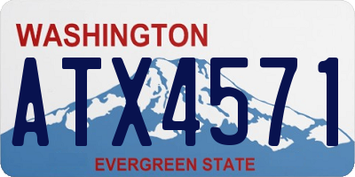 WA license plate ATX4571
