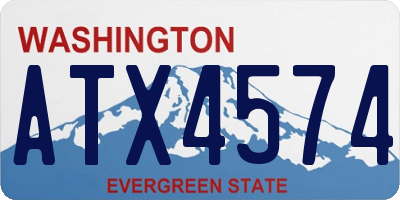 WA license plate ATX4574