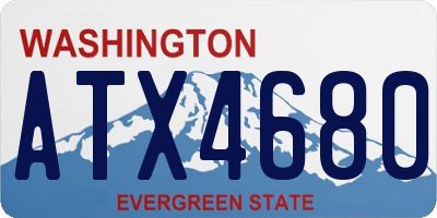 WA license plate ATX4680