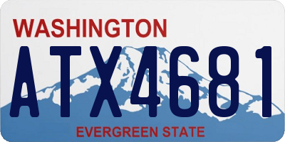 WA license plate ATX4681