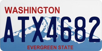 WA license plate ATX4682