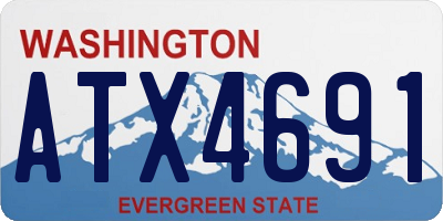 WA license plate ATX4691
