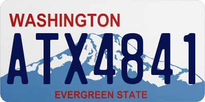 WA license plate ATX4841