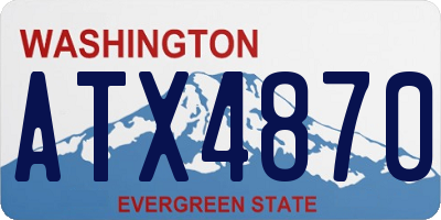 WA license plate ATX4870