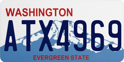 WA license plate ATX4969